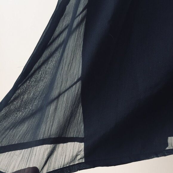 Vero Moda BLACK One Shoulder Ruffle Overlay Dress - Picture 6 of 6